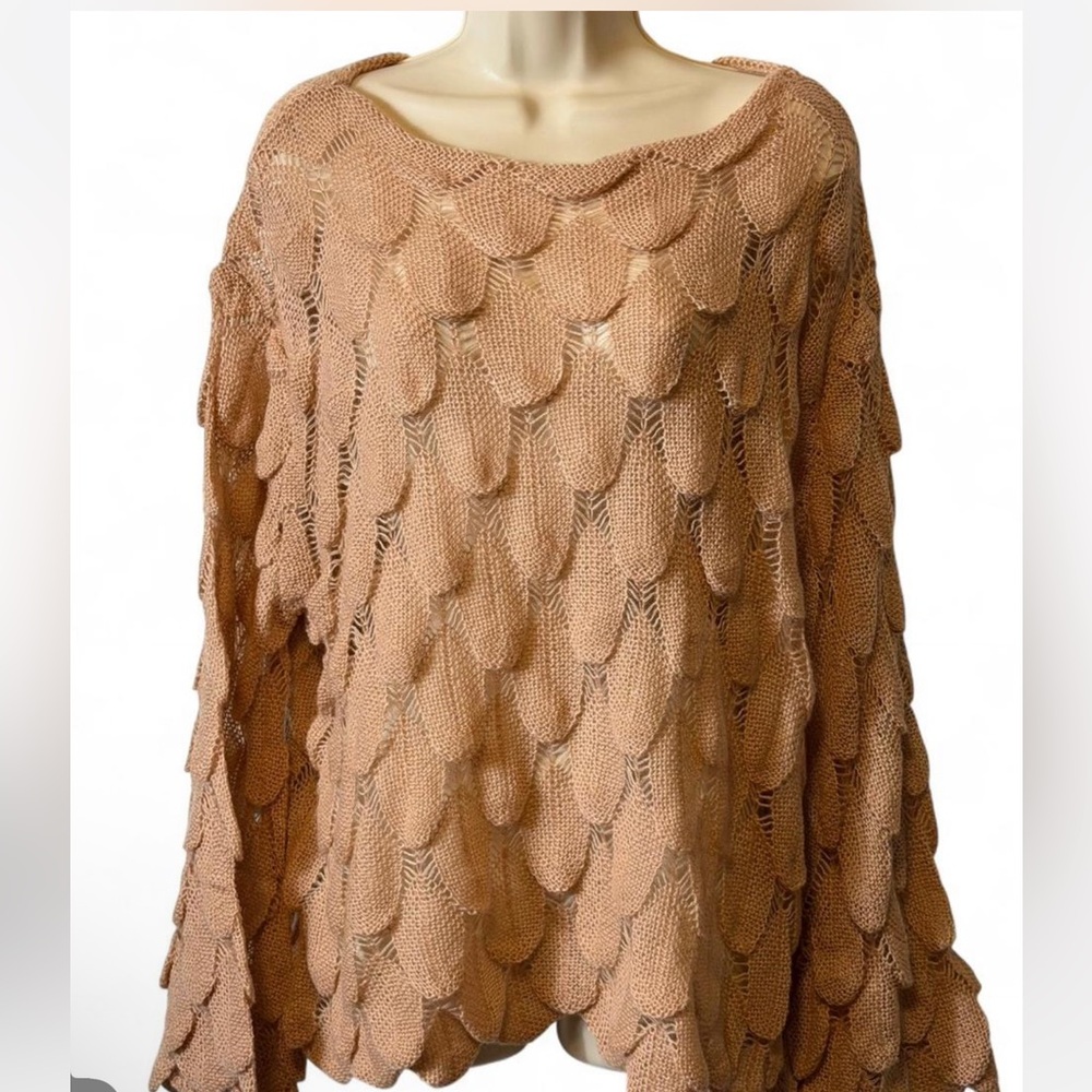 Lightweight Fish Scale Sweater‎